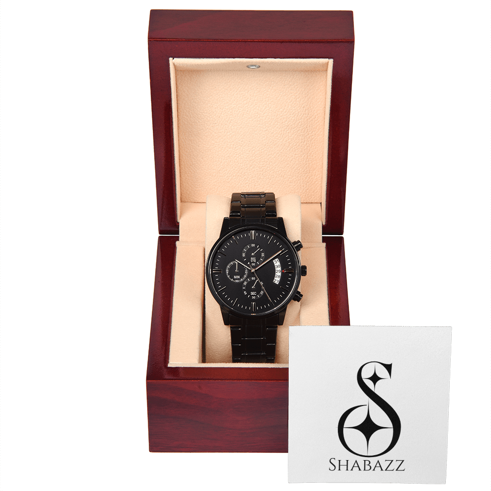 Black Eclipse 48204 Chronograph Watch