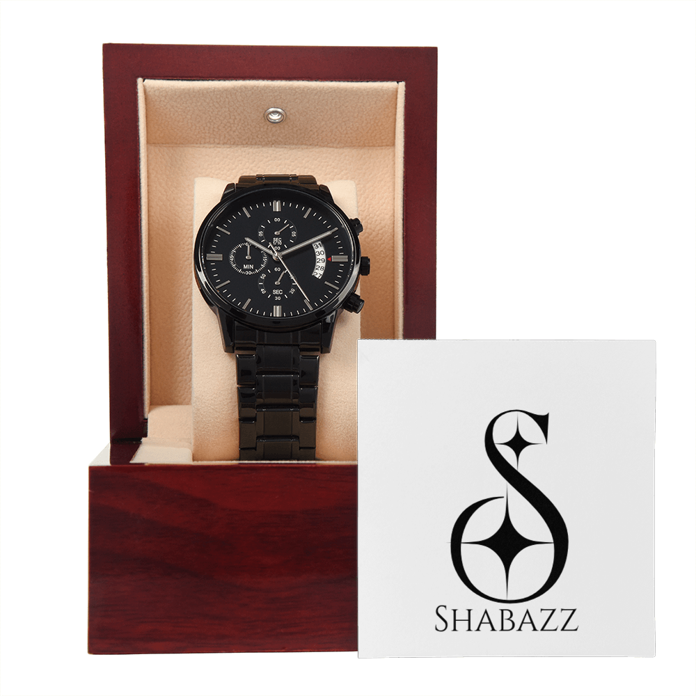 Black Eclipse 48204 Chronograph Watch
