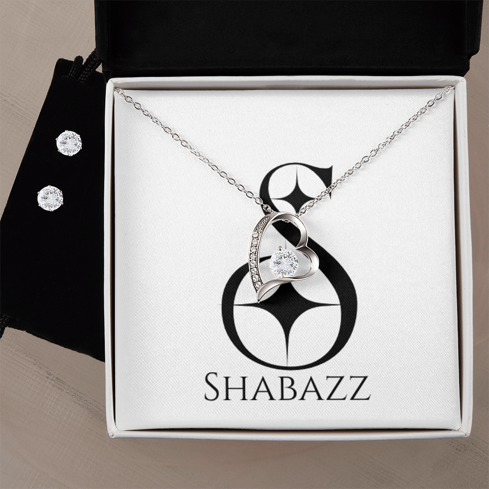 Infinite Love Pendant Necklace & Earrings