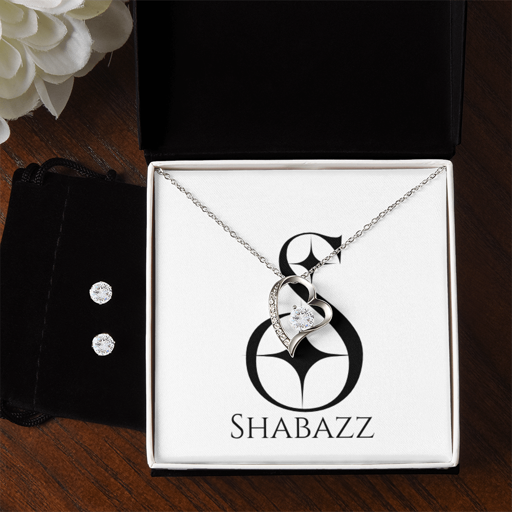 Infinite Love Pendant Necklace & Earrings