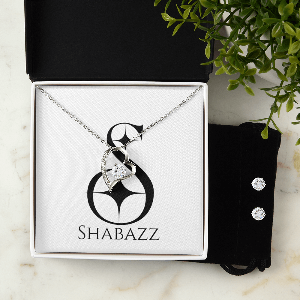 Infinite Love Pendant Necklace & Earrings