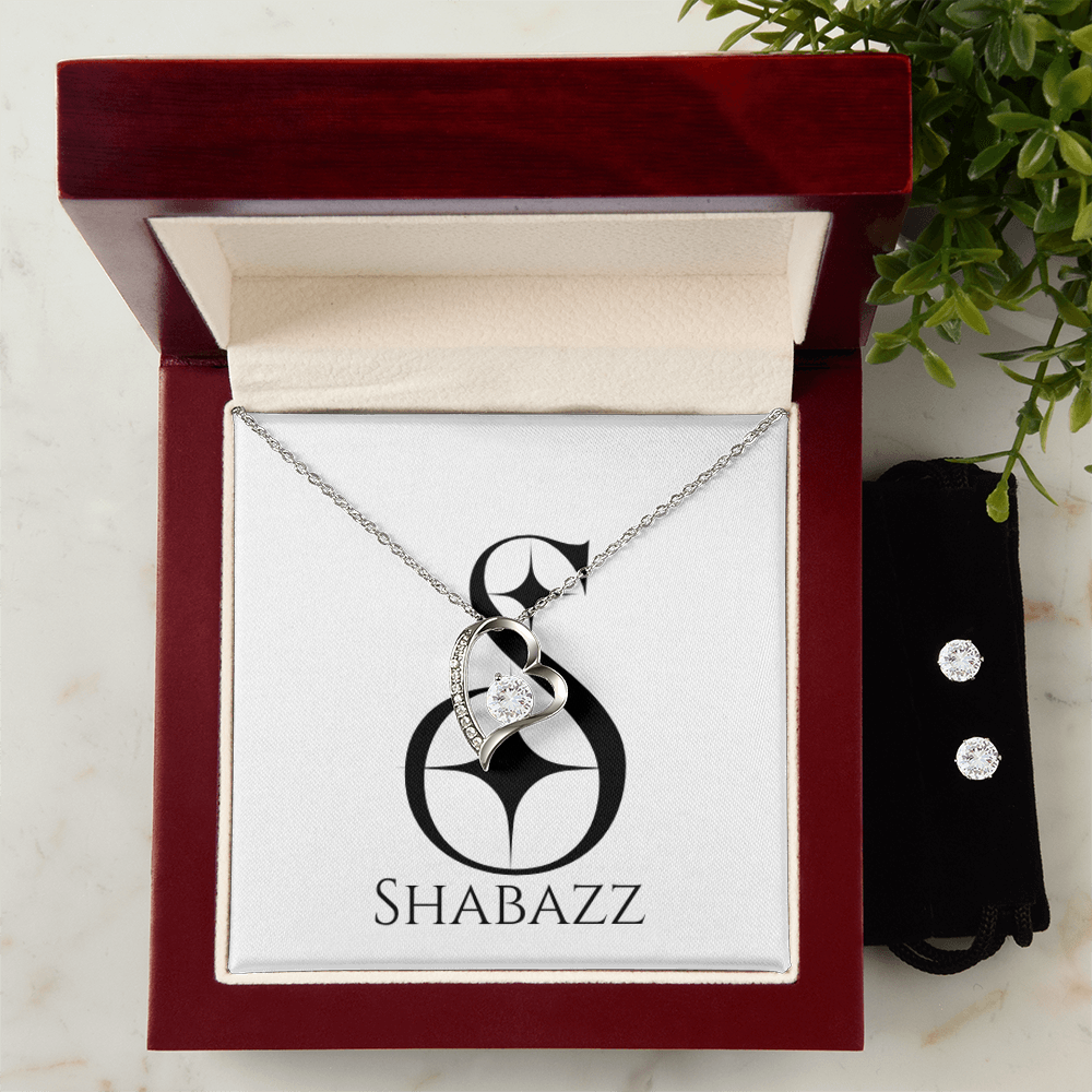Infinite Love Pendant Necklace & Earrings