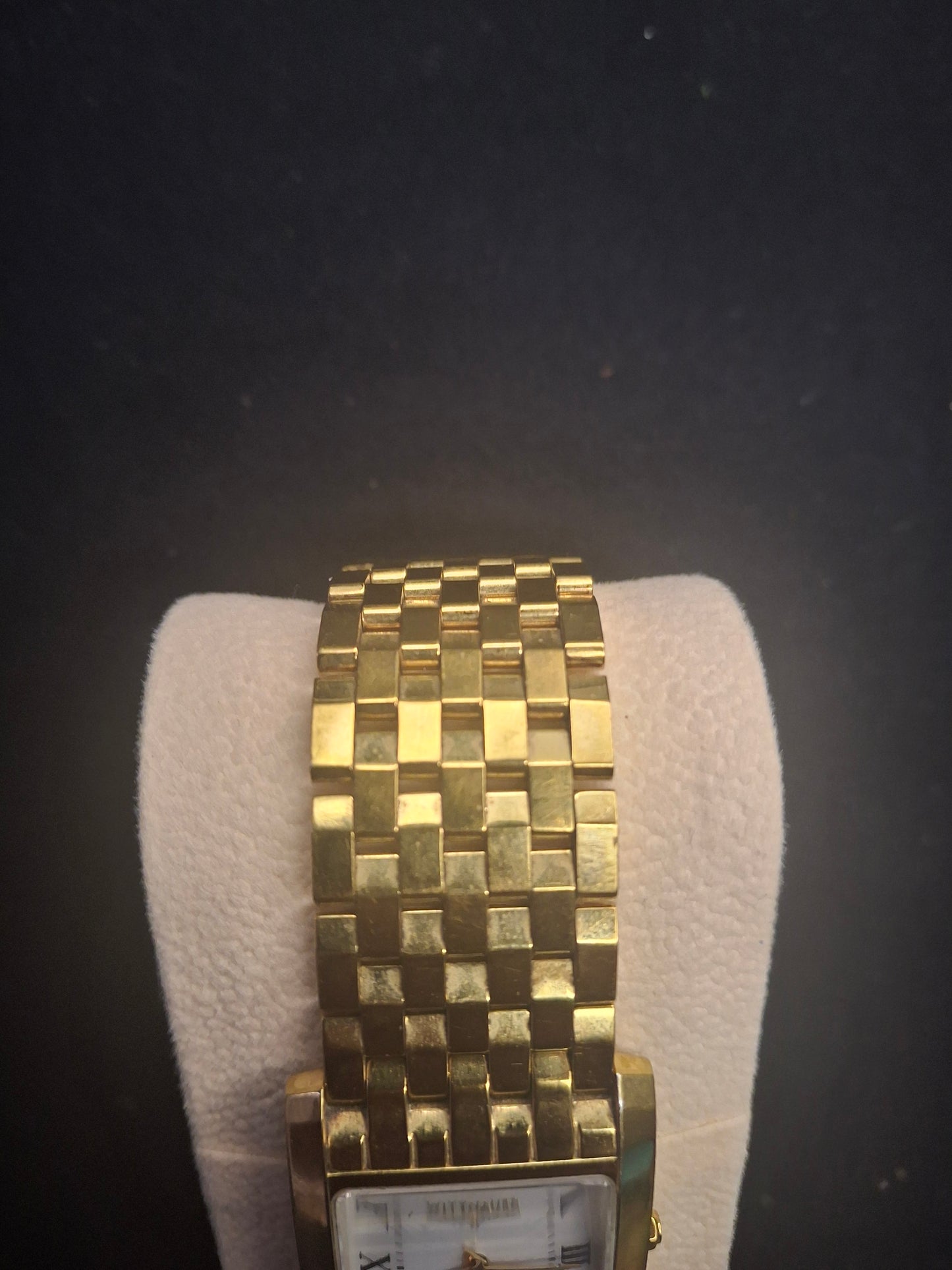 Wittnauer Mens Watch Gold Tone Square Bezel C952336 Not Working