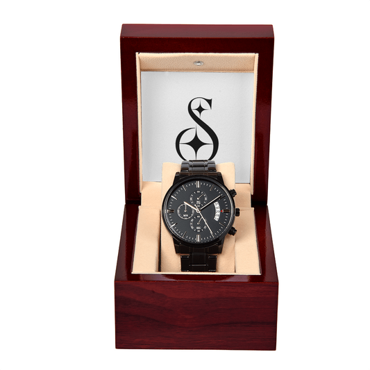 Black Eclipse 48204 Chronograph Watch