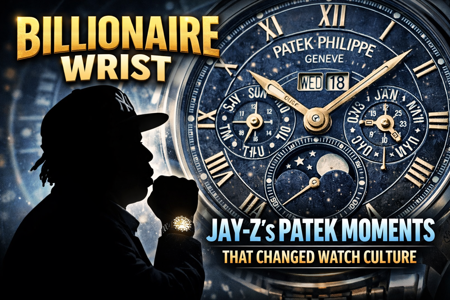 Jay-Z didn’t just wear great watches—he helped turn great watches into culture. In this episode, we break down how Hov’s love for Patek Philippe (and other grail-tier brands) became a luxury signal in hip-hop, pushed rare references into the spotlight, and helped make “Patek” a worldwide flex. We’re talking the Tiffany-stamped Patek moments, the ultra-complicated Grandmaster Chime, and why Jay’s collecting style screams taste, scarcity, and legacy. Plus: the difference between “celebrity iced-out” and “collector-level heat,” and what this means for YOUR wrist game if you’re building a collection the smart way.Jay-Z didn’t just wear great watches—he helped turn great watches into culture. In this episode, we break down how Hov’s love for Patek Philippe (and other grail-tier brands) became a luxury signal in hip-hop, pushed rare references into the spotlight, and helped make “Patek” a worldwide flex. We’re talking the Tiffany-stamped Patek moments, the ultra-complicated Grandmaster Chime, and why Jay’s collecting style screams taste, scarcity, and legacy. Plus: the difference between “celebrity iced-out” and “collector-level heat,” and what this means for YOUR wrist game if you’re building a collection the smart way.